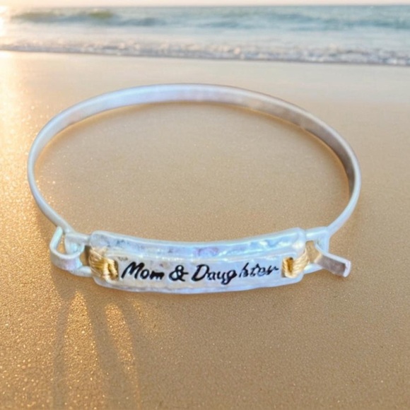 Hand Crafted Jewelry - Silver and Gold Mom/Daughter Bracelet